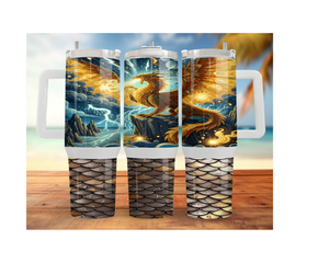 Dragon Stainless Steel Tumblers Stay hydrated like a warrior with striking dragon artwork and insulated duality.  Multiple Sizes and Images Available. TheCraftNook