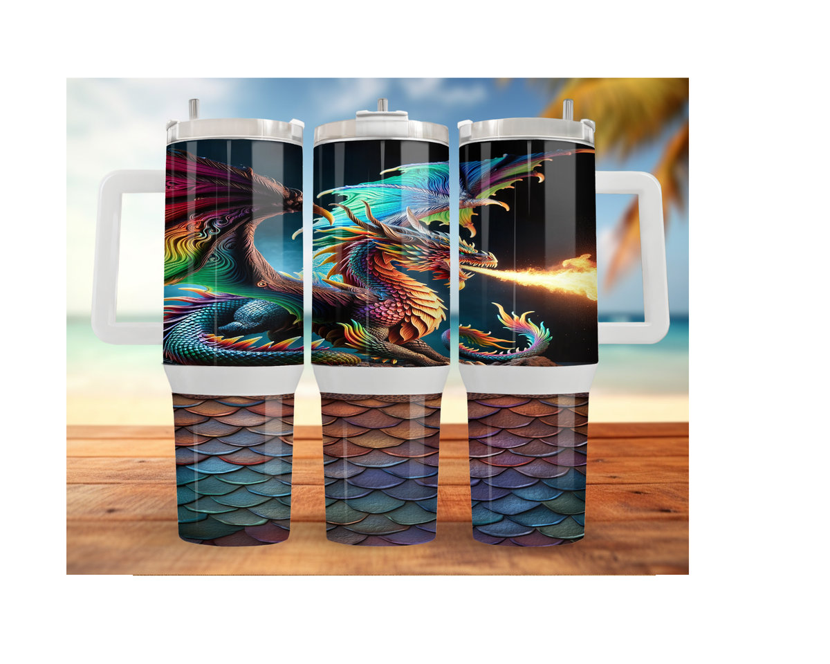 Dragon Stainless Steel Tumblers Stay hydrated like a warrior with striking dragon artwork and insulated duality.  Multiple Sizes and Images Available. TheCraftNook