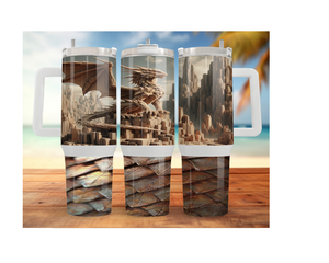 Dragon Stainless Steel Tumblers Stay hydrated like a warrior with striking dragon artwork and insulated duality.  Multiple Sizes and Images Available. TheCraftNook