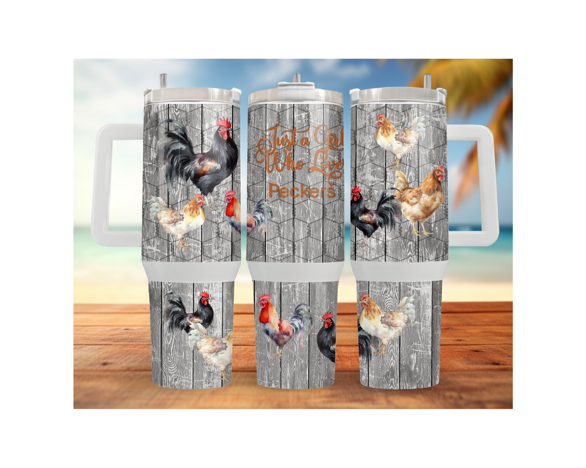 30- and 40-ounce Happy Hen Chicken Stainless Steel Tumblers. Multiple Sizes and Images Available. TheCraftNook