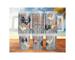 30- and 40-ounce Happy Hen Chicken Stainless Steel Tumblers. Multiple Sizes and Images Available. TheCraftNook