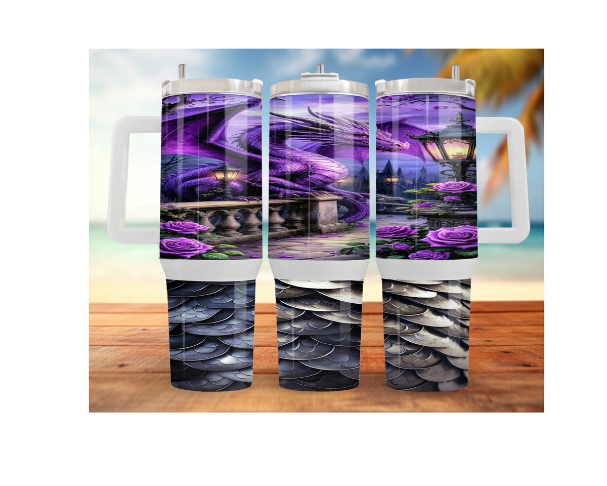 Dragon Stainless Steel Tumblers Stay hydrated like a warrior with striking dragon artwork and insulated duality.  Multiple Sizes and Images Available. TheCraftNook