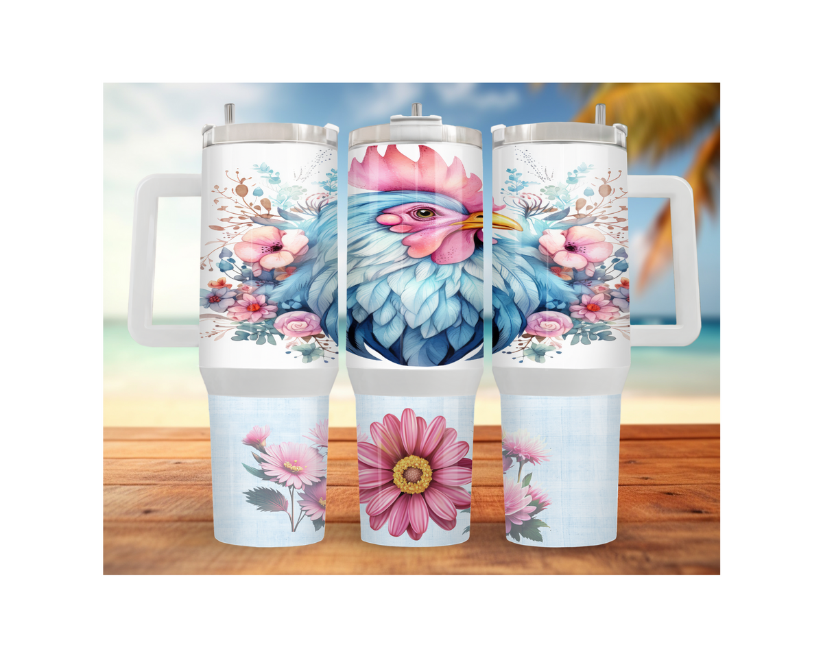 30- and 40-ounce Happy Hen Chicken Stainless Steel Tumblers. Multiple Sizes and Images Available. TheCraftNook