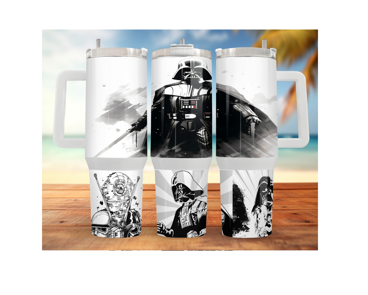 Sip With the Dark Side 40 oz Traveler Tumblers TheCraftNook