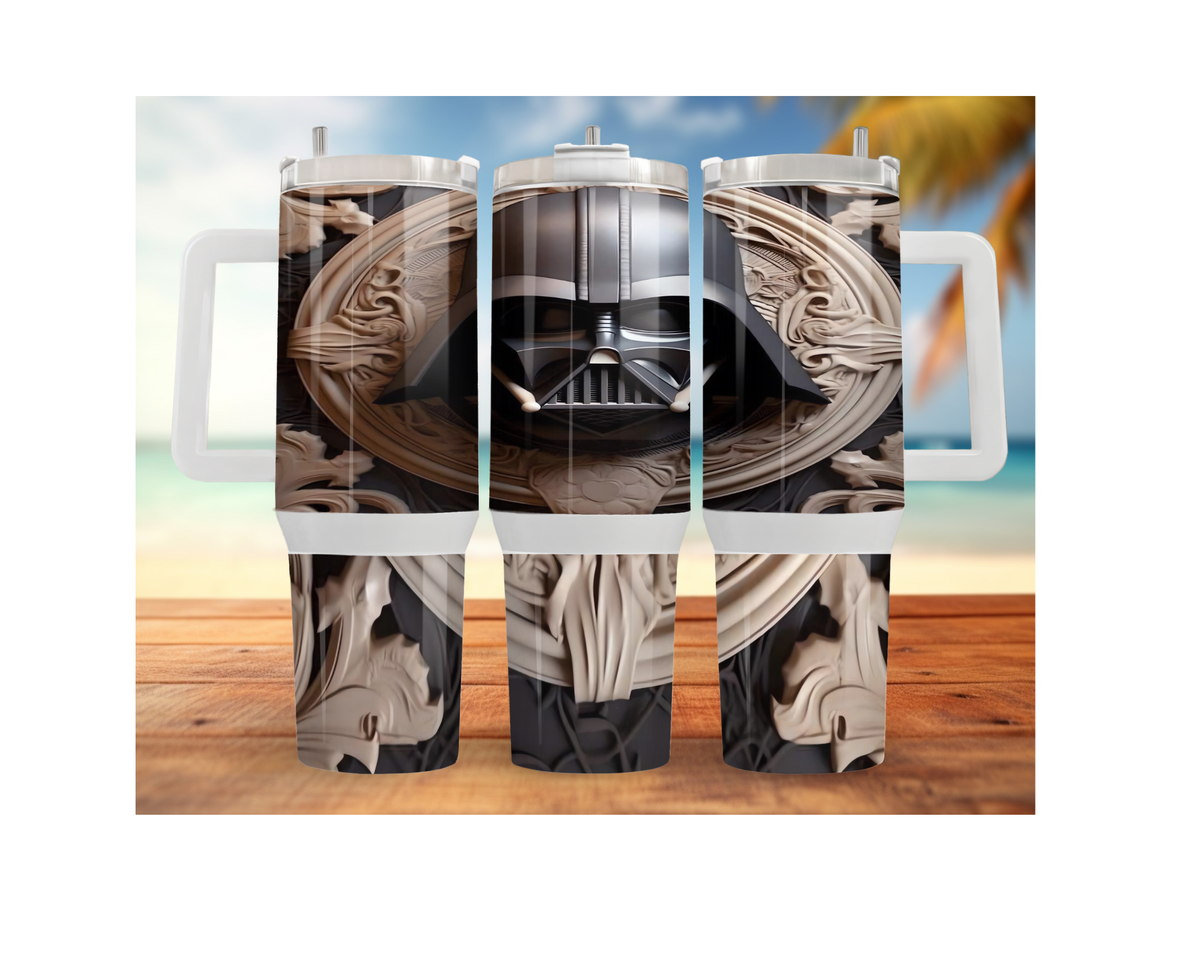 Sip With the Dark Side 40 oz Traveler Tumblers TheCraftNook
