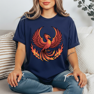 Phoenix T-Shirt - Mythical Fire Bird Graphic Tee TheCraftNook