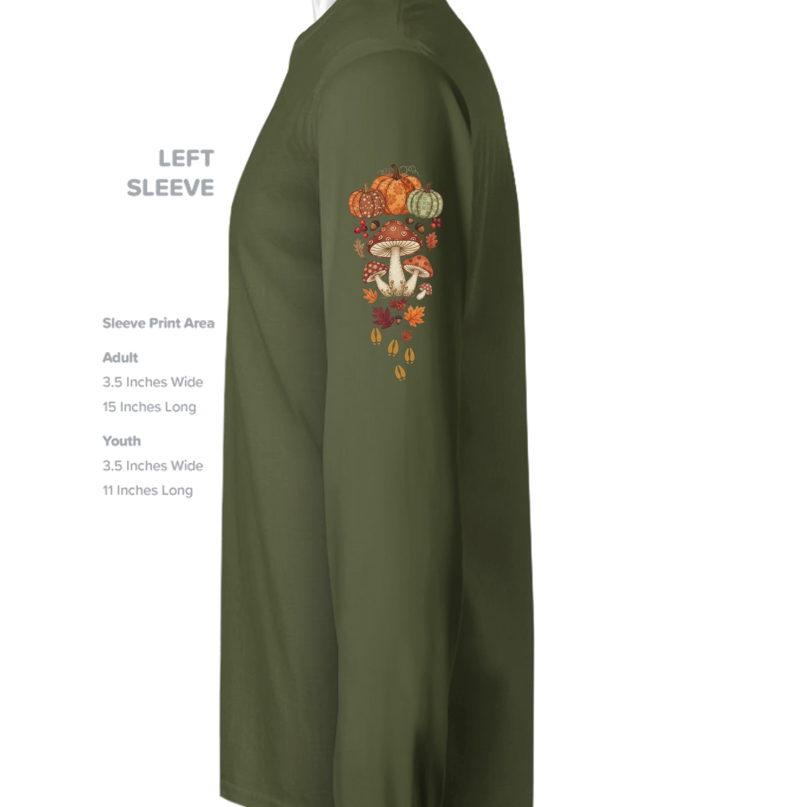 MILITARY GREEN - G240 - SLEEVE_LEFT