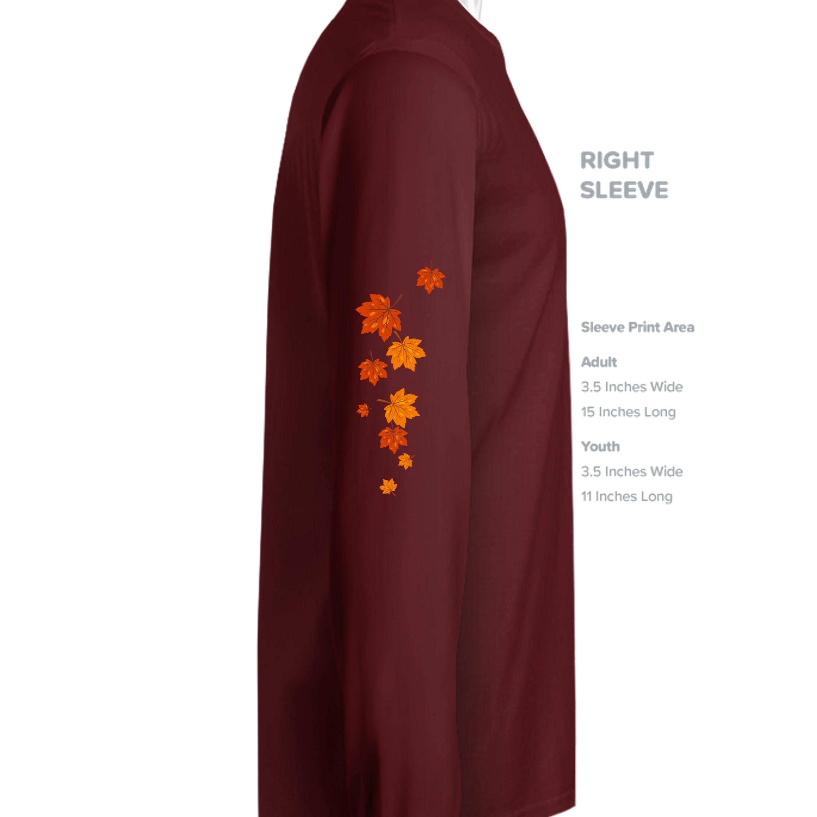 MAROON - G240 - SLEEVE_RIGHT