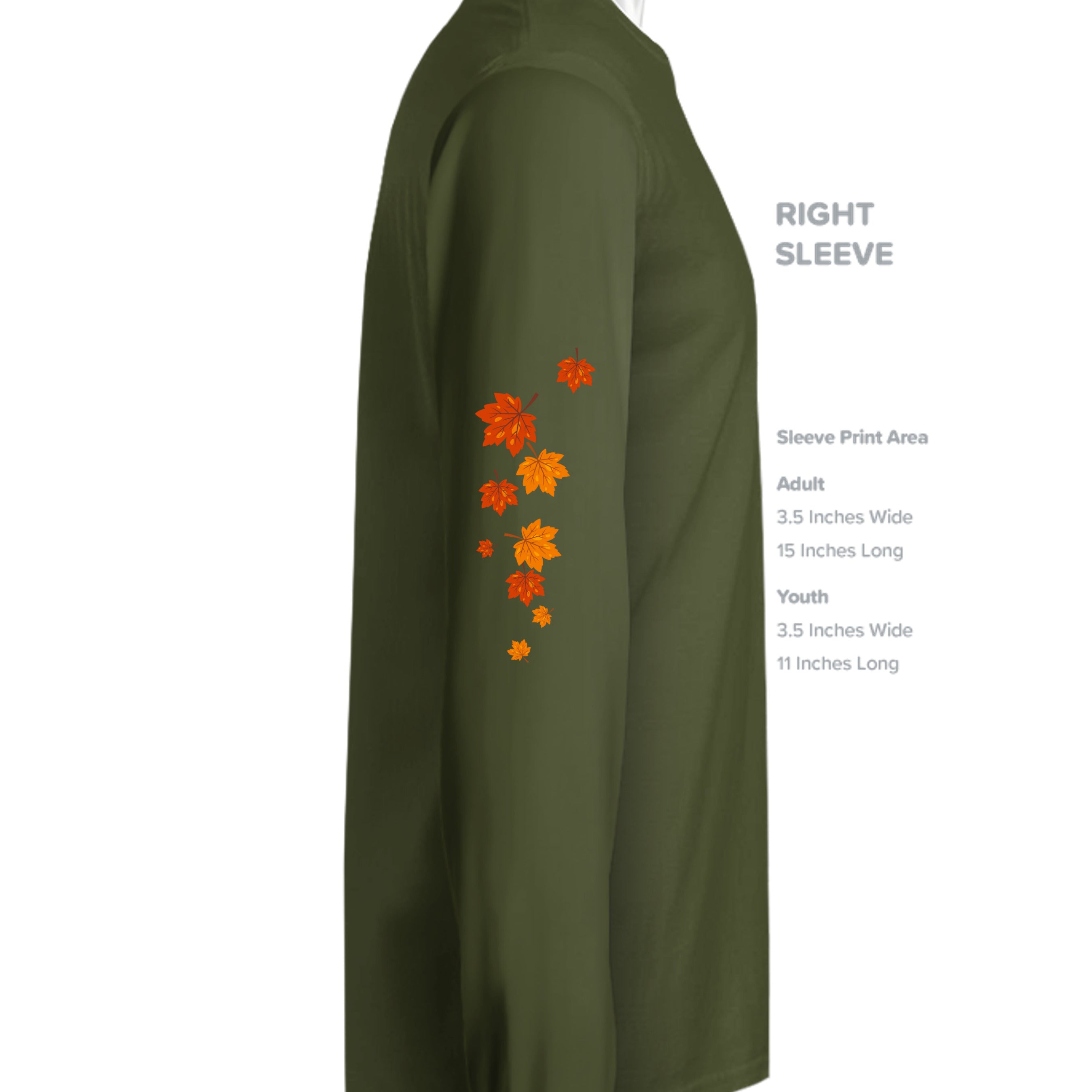 MILITARY GREEN - G240 - SLEEVE_RIGHT