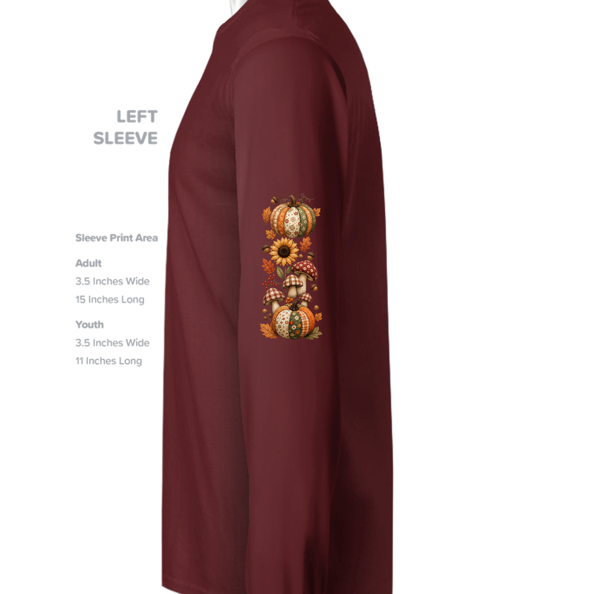 MAROON - G240 - SLEEVE_LEFT