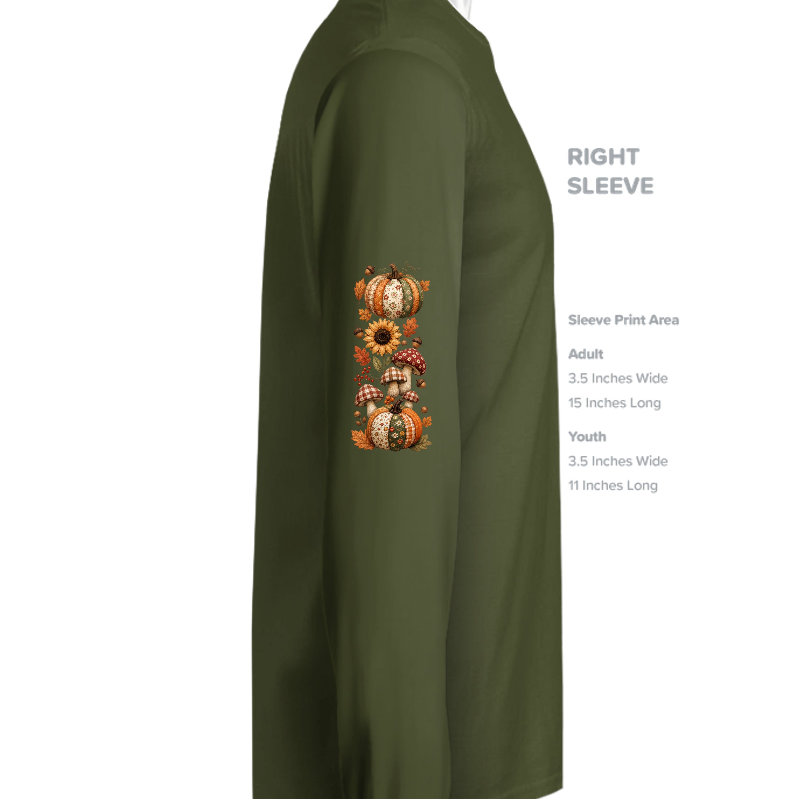 MILITARY GREEN - G240 - SLEEVE_RIGHT