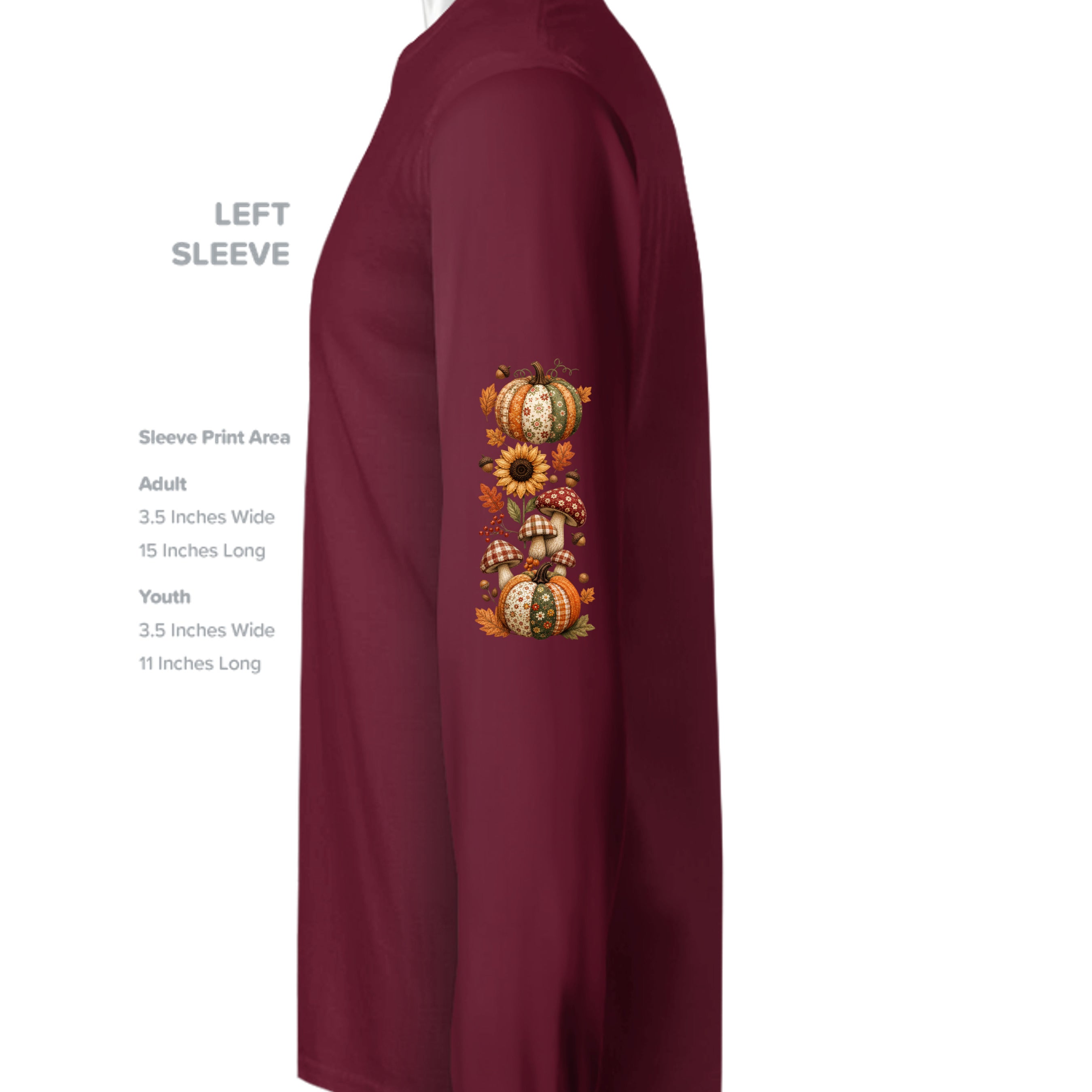 MAROON - G180 - SLEEVE_LEFT