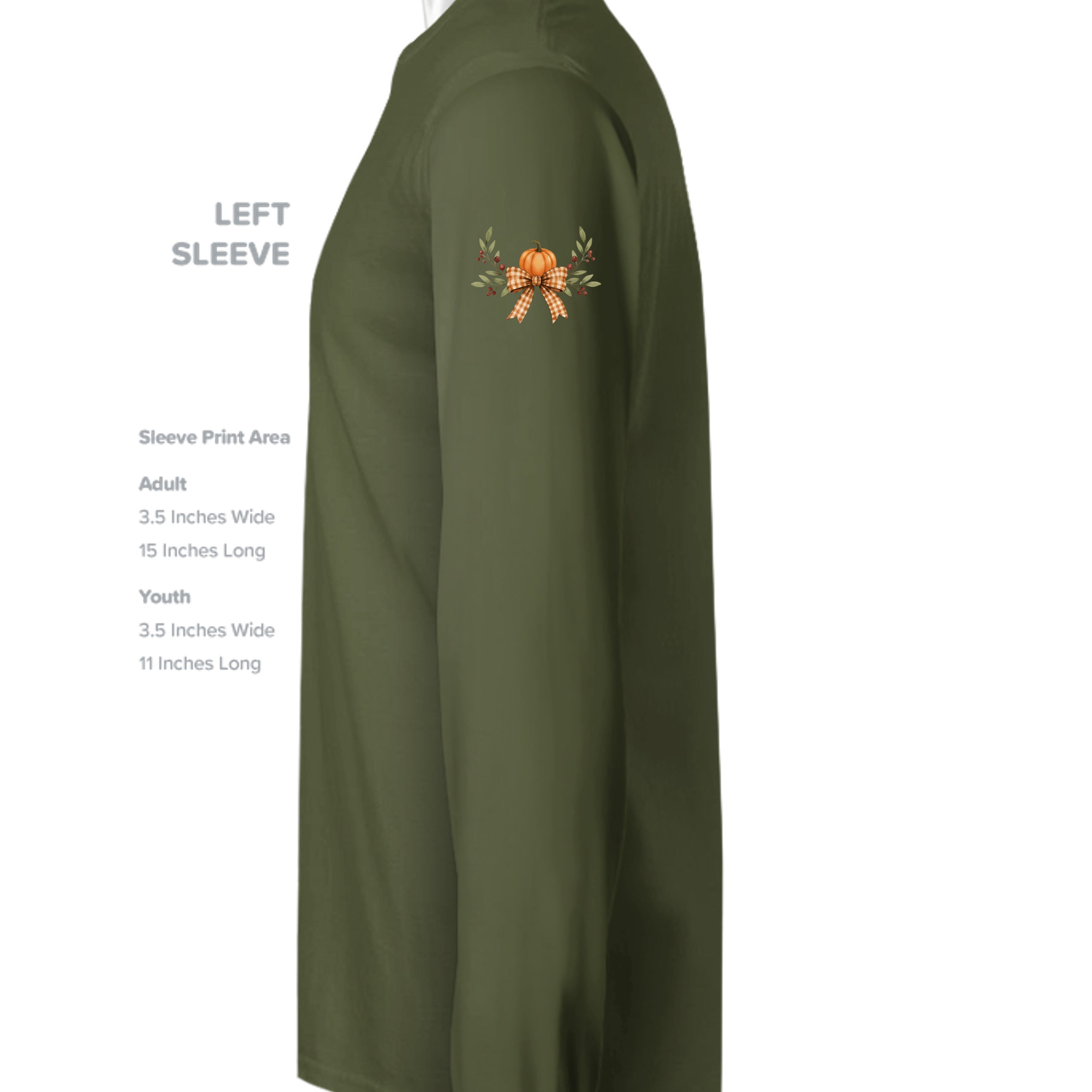 MILITARY GREEN - G240 - SLEEVE_LEFT