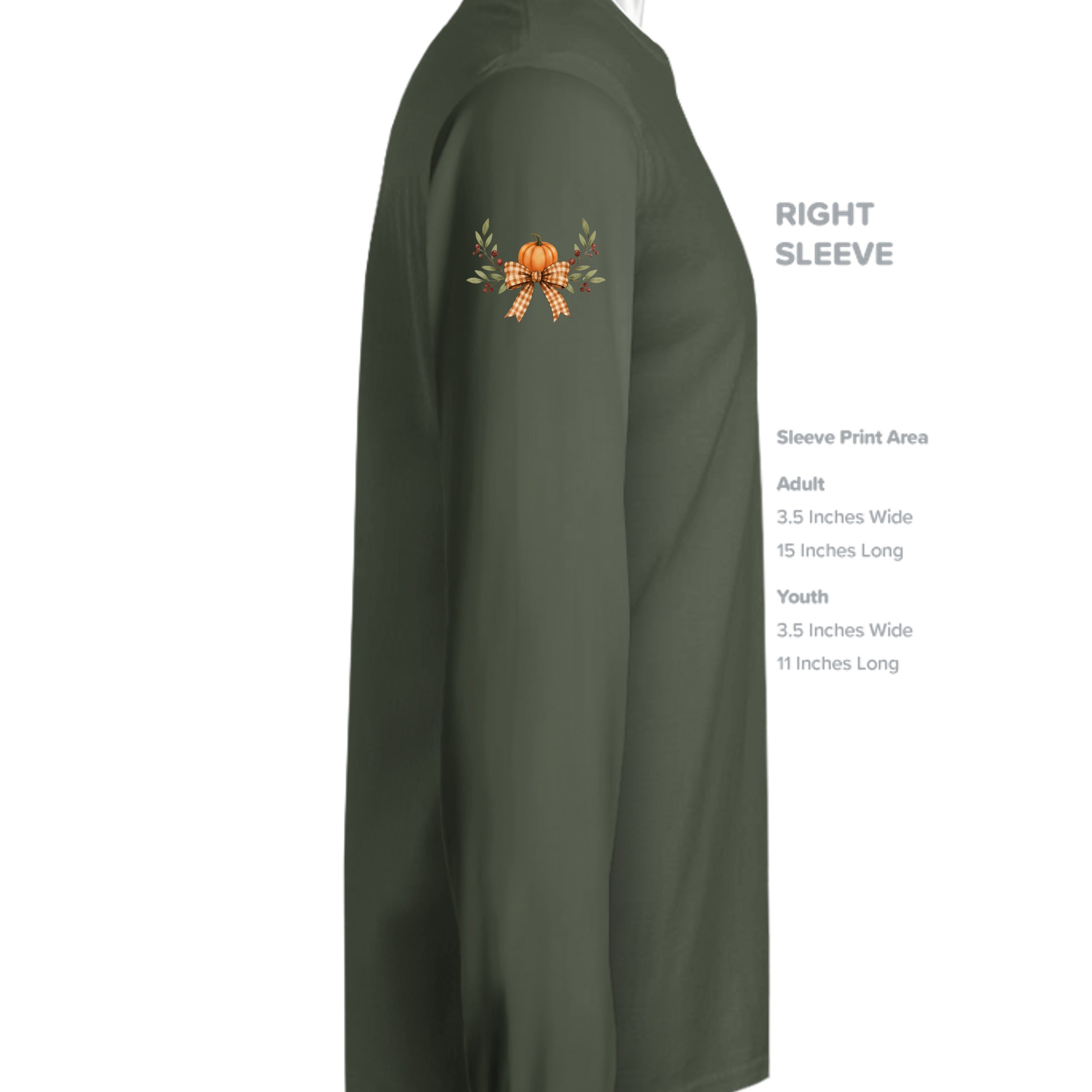 MILITARY GREEN - G180 - SLEEVE_RIGHT