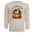 Cozy long sleeve graphic tee in sand color featuring a cute badger in a pumpkin design.