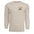 Too Cozy to Care long sleeve pocket tee with graphic in sand color featuring a charming pocket graphic.