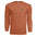 Cozy Badger graphic long sleeve tee in Texas Orange with chest pocket graphic and full back design.