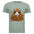 Sage Leaf Pile Badger Tee showcasing fall graphic badger tee design featuring badger in leaves.