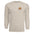 autumn leaves long sleeve shirt in sand color featuring pocket graphic and full back print design.