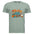 Happy Fall graphic t-shirt in sage color featuring cheerful fall-themed graphics on the front.