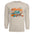 Happy Fall Long Sleeve Tee in sand color featuring vibrant autumn graphics on front and back.