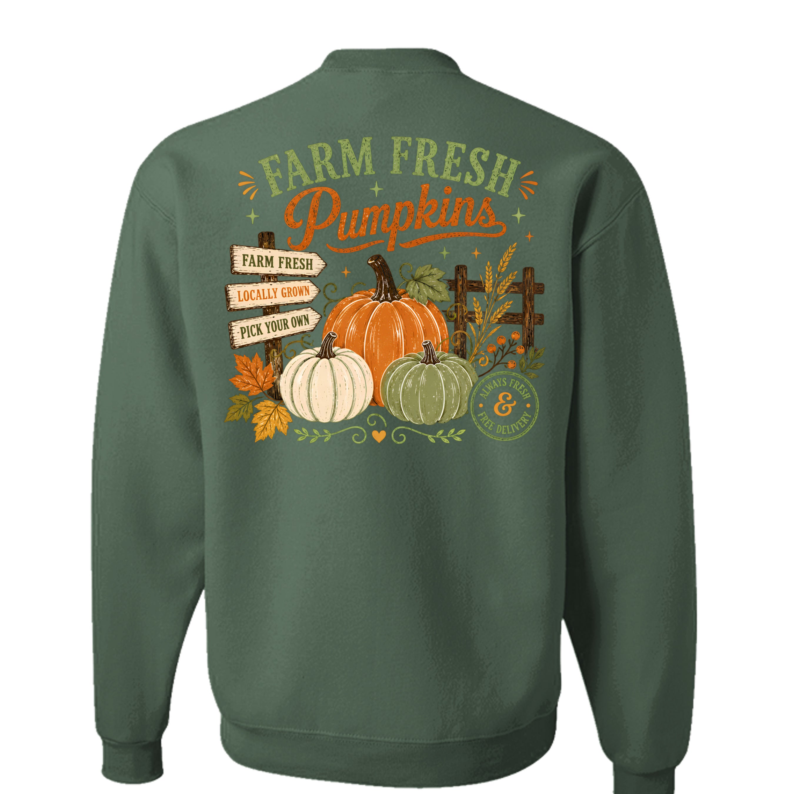Military Green Heather - 562 - BACK