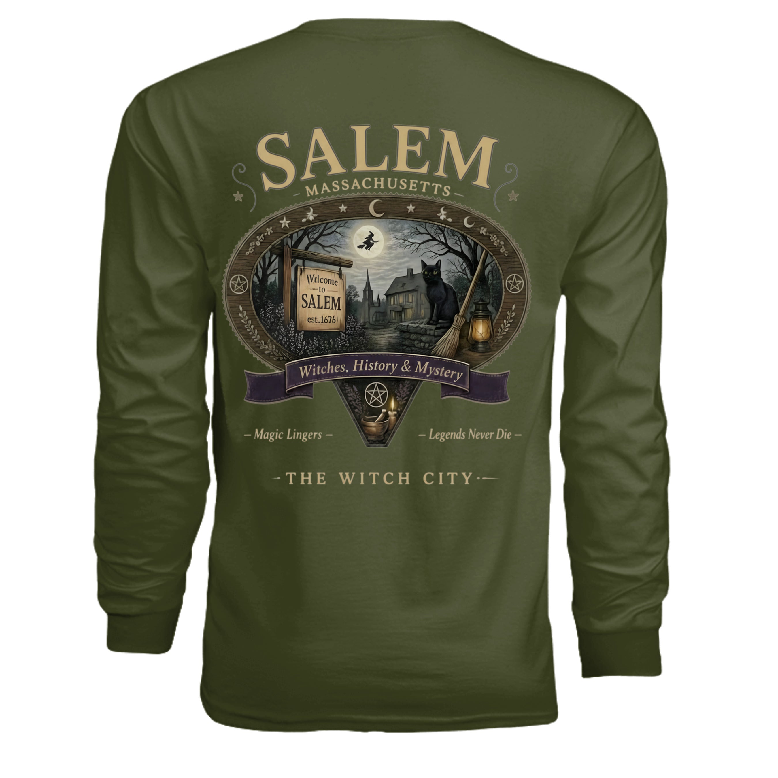 MILITARY GREEN - G240 - BACK