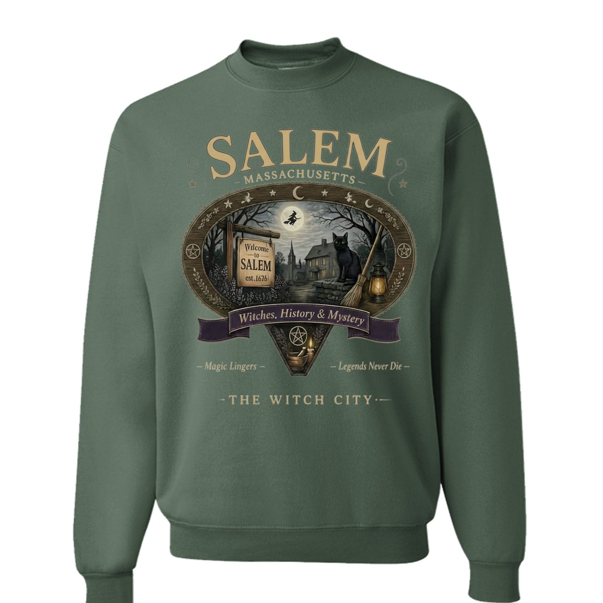 Military Green Heather - 562 - FRONT