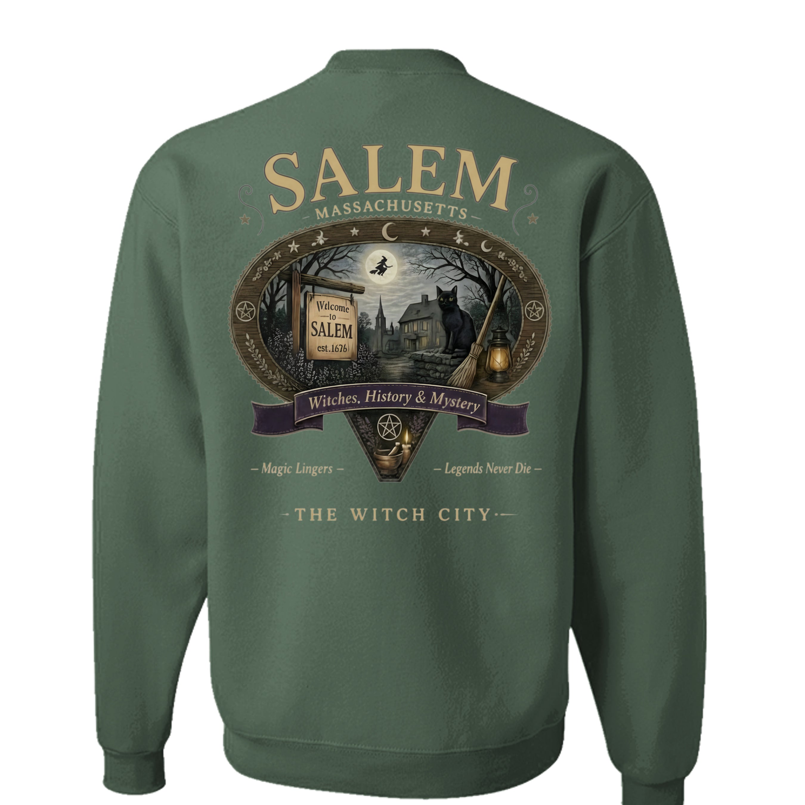Military Green Heather - 562 - BACK
