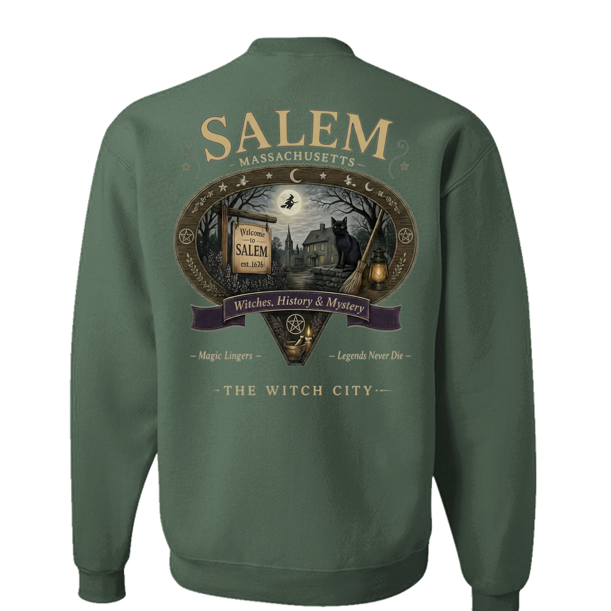 Military Green Heather - 562 - BACK