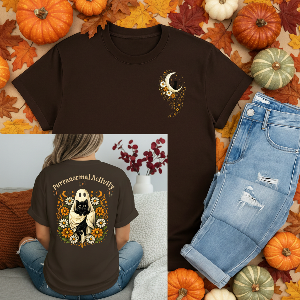 Purranormal Activity Tee - Fall Background