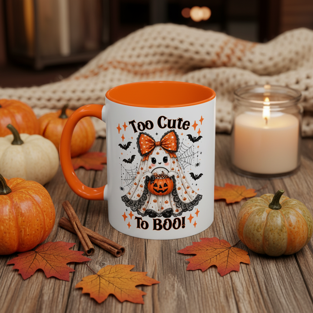 Too Cute To Boo Mug Lifestyle