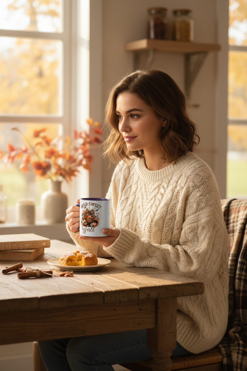 Wild Sweet Fall Mug – Person Lifestyle